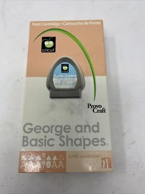 George and Basic Shapes Cricut Cartridge Retired Fonts, Shapes - UNTESTED - Image 1 of 4