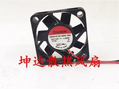 SUNON EB40101S2-000C-999 12V 1.08W 4CM 4010 Cooling Fan - Image 1 of 2