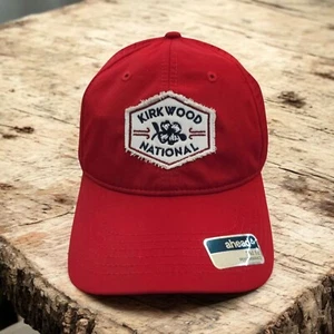 Ahead Kirkwood National Strapback Cap Logo Patch Mid Fit Performance Golf Hat - Picture 1 of 14