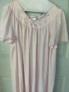 Shadowline Nightgown Sz L Pink Vintage - Picture 1 of 9