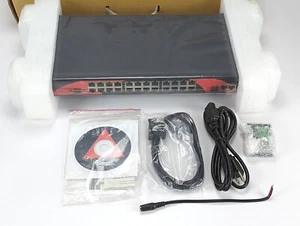 Conmutador Ethernet administrado Antaira LNX-2602GN (-T) 26 puertos 1U, 2 puertos Gigabit - Imagen 1 de 3