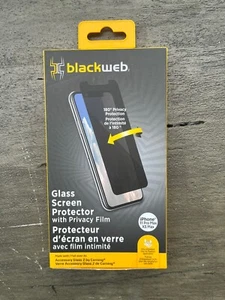 ***New*** blackweb Privacy Glass Screen Protector For iPhone 11 Pro Max - Photo 1 sur 1
