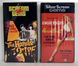 2 New VHS 1961 The Hands of Orlac Scream Gems 1946 Heartbeat Silver Screen Gems - Picture 1 of 7