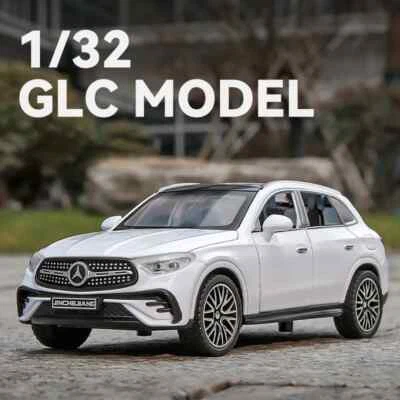 1:32 Mercedes Benz GLC400 SUV Alloy Car Model Sound Light Pull Toy Collectibles - Image 1 of 4
