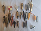 Antique/Vintage Lot Of 22 Different Carpenter Brass And Steel Plumbs