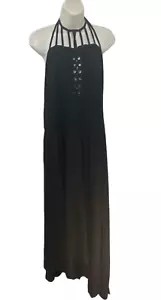 NEW City Chic Women's Halter Maxi Dress Black Size X-LARGE /22 - Picture 1 of 10