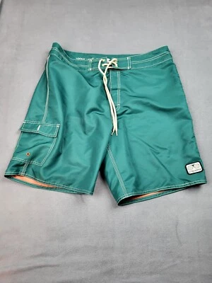 VonZipper Board Shorts Mens 34 Green Drawstring Cargo Pocket Lightweight Trunks - image 1 of 4