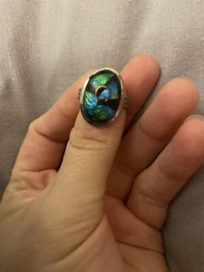 Vintage Round Multi-coloured Costume Adjustable Ring - Picture 1 of 4