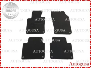 NEW LHD SET VOLVO S90/V90 2016- BLACK TAILORED CAR FLOOR MATS VELOUR CARPETS - Picture 1 of 7