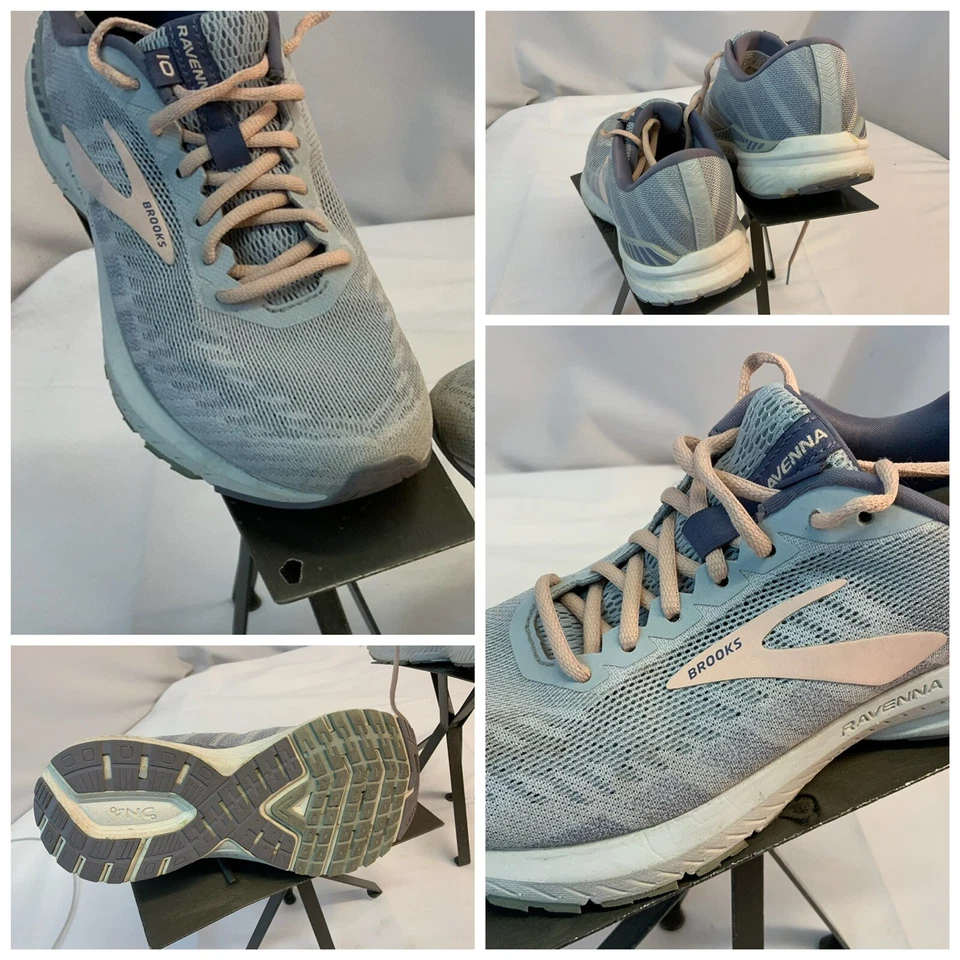 Brooks Ravenna 10 Sz 7 Women Light Blue Running Shoes Worn 3 Times YGI L1S-76 - Image 1 of 4