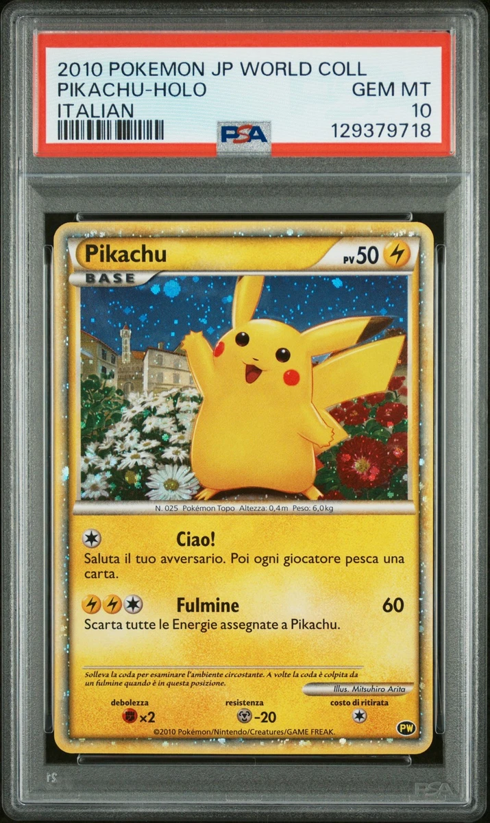 PSA9 ピカチュウワールド　イタリア PSA9 ピカチュウワールド イタリア PSA9鑑定済〕ピカチュウ(ワールド