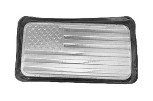 US AMERICAN FLAG 10 TROY OUNCE .999 SILVER BAR #400141 - Picture 1 of 3