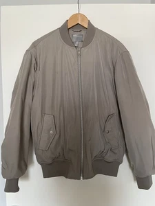 ASOS Light Grey Oversized Bomber Jacket Size 6 (fits like size 10) - Picture 1 of 5