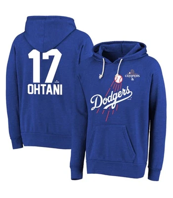 Shohei Ohtani LA Dodgers Majestic Threads 2024 World Series Champions Hoodie XL - Image 1 of 3
