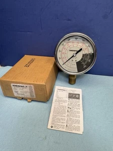 Enerpac GF10P 10 Ton Hydraulic Gauge 4 Inch 10k PSI 700 BAR Ton Scale NEW! - Picture 1 of 5