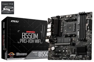 MSI B550M PRO-VDH WIFI Motherboard M-ATX - Supports AMD Ryzen 5000 Series Proces - Imagen 1 de 7