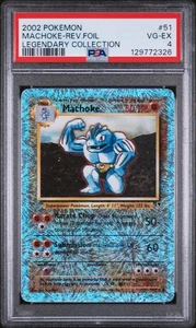 2002 Pokemon Legendary Collection #51 Machoke - Reverse Foil PSA 4 - Bild 1 von 2