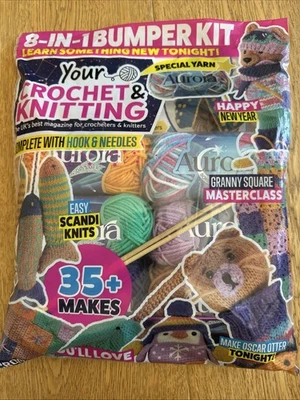 Crochet & Knitting Magazine UK 8-in-1 Bumper Kit with Yarn - Image 1 of 2