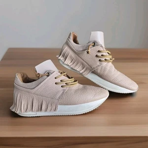Esse Ut Esse Mujer US 7 EUR 37 Flecos Tenis Zapatos Rosa Cuero Entrenadores Usados en Excelente Condición - Imagen 1 de 18