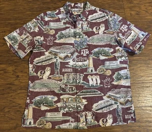 Reyn Spooner Texas A&M Men's Classic Sz L Large Scenic Aggies Shirt $129 Manziel - Picture 1 of 9