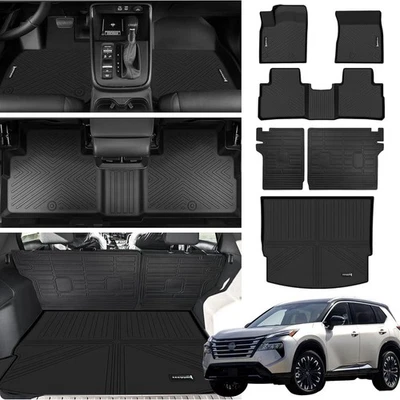 Alfombrillas nuevas para un Nissan Rogue 2021-2025 Foto 1 de 3