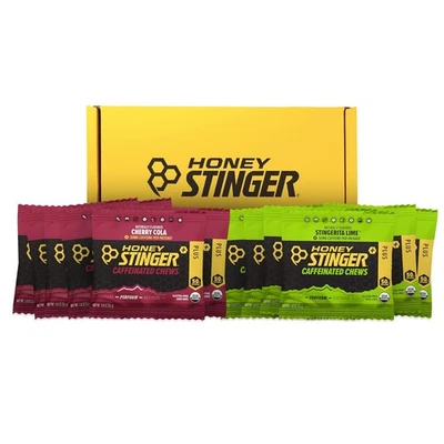 Honey Stinger Organic Caffeinated Energy Chew Variety Pack, 6 Packs Each of Cher Foto 1 de 4