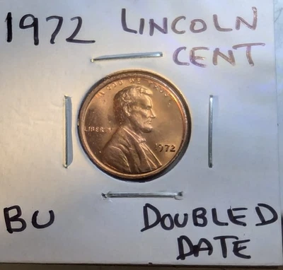 1972 P Lincoln Strong Machine Doubling on OBV / Date Error Penny - Image 1 of 4