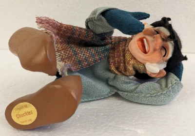 Simpich Character Doll ELF,  CHUCKLES, Hand Made, 6" Tall, Out of Prod. EUC - Image 1 of 4