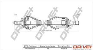 Semieje DP2110.10.0420 Dr!ve+ para MERCEDES-BENZ CLASE A CLASE B Sports Tourer - Imagen 1 de 7