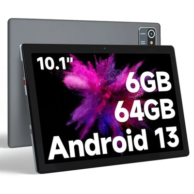 Tablet 10.1 pulgadas Android 13 Tablet 6+64GB RAM Quad Core 1280×800 IPS WIFI HD Foto 1 de 4