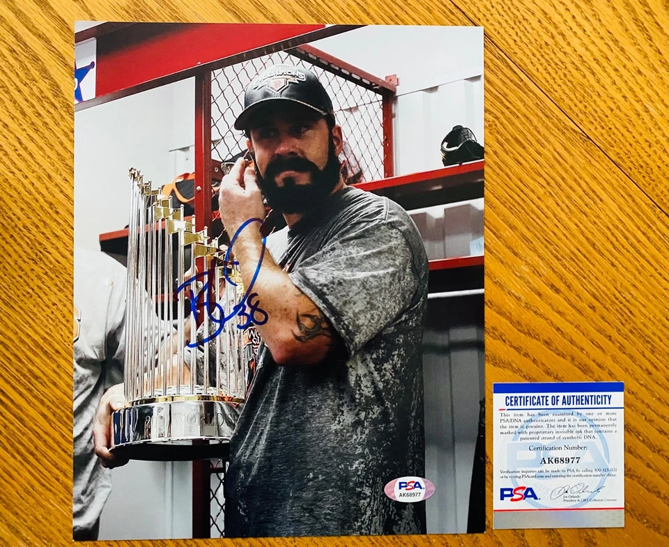 Brian Wilson San Francisco Giants World Series Signed 8x10 Photo PSA COA RARE - Image 1 of 1