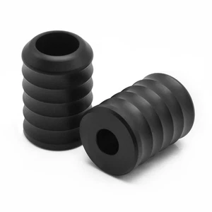 Crash Bar End Protector Nylon Cover Universal Fit For Honda / Harley / Kawasaki - Picture 1 of 5
