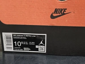 Size 10.5 - Air Jordan 11 Retro 2025 Low Bred - Picture 1 of 3