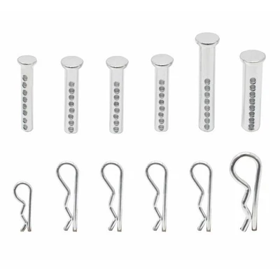 Federstecker Sortiment Steckbolzen Set sicherungsbolzen Satz Stecksplint 56 tlg. - Bild 1 von 4