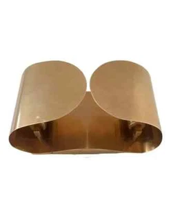 Pair of Italian Foglio Wall Sconces – Mid-Century Raw Brass Sputnik-Style Lamps - Picture 1 of 9