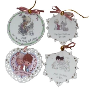 Vintage Precious Moments/Jesus/Christmas, Love,Story, Ornaments 1990-1991 Bless - Picture 1 of 5