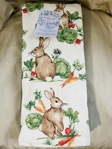 Shabby Chic Küchentücher Hase, Karotten, Salat, Rettich 3er Set - Bild 1 von 5
