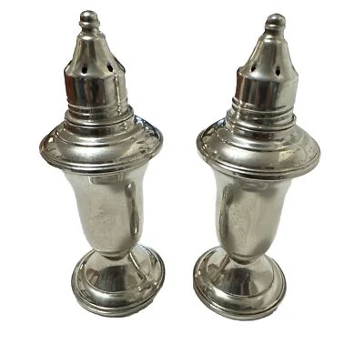 Webster CO. de colección Salero y pimentero ponderado de plata de ley  Foto 1 de 4