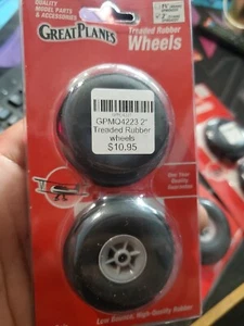 Great Planes Treaded Rubber Wheels GPMQ4223 2" - Picture 1 of 5