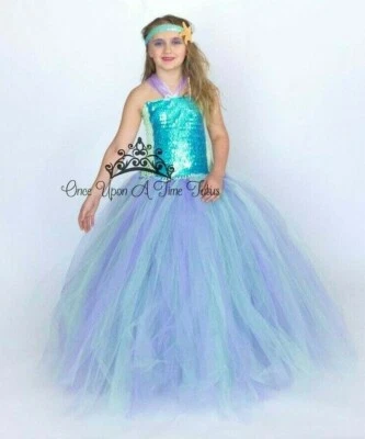Disfraz de sirena, disfraz de sirena para niña, niño, niño pequeño, vestido tutú, disfraz para niños Foto 1 de 2