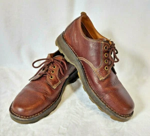 Dr Martens 2B51 Mens 9M Brown Leather Oxford Shoes AirWair Soles - Picture 1 of 8