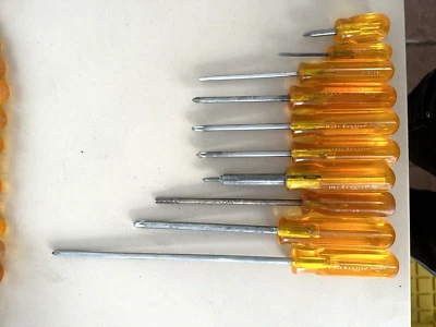 Set of 9 Vintage Xcelite Phillips Screwdrivers And 1 - Vaco  USA See The Pics! - Image 1 of 4