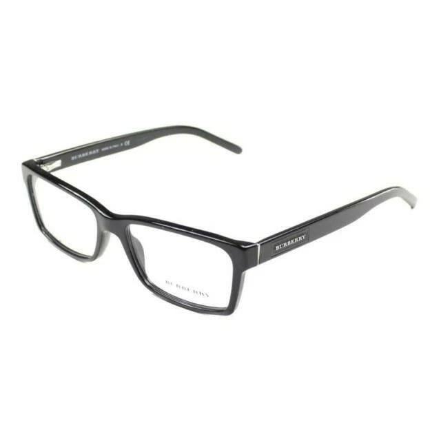 Burberry BE2108-3001 Rectangular Men's Acetate Eyeglasses - Black