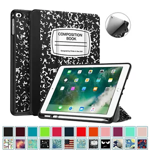 Para iPad 6th Gen 9.7 pulgadas 2018 Tablet Case Slim Cover con Apple Pencil Holder - Imagen 1 de 9