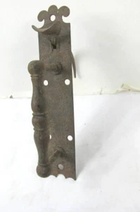 Single Antique Interior Door Cast Iron Metal Thumb Latch Handle Hardware Part - Picture 1 of 3