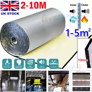 10M Camper Van Insulation Self Adhesive 10mm Closed Cell-Foam Thermal-Soundproof - Picture 1 of 30