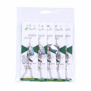 5PCS Spinnerbaits Spoon Bait 7cm/8.5g Metal Crankbait Fishing Lures Blade Bass - Picture 1 of 10