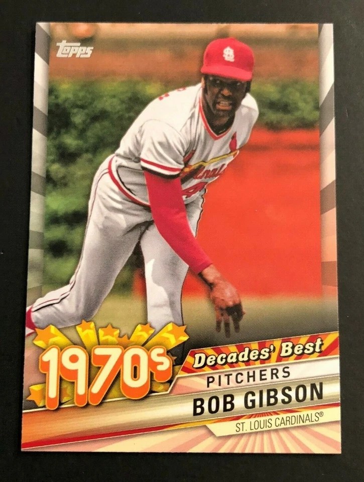 2020 Topps Series 1 Decades Best 1970s BOB GIBSON Cardinals #DB-31 - Image 1 of 1
