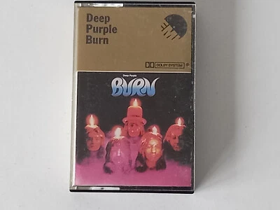 DEEP PURPLE BURN  CASSETTE TAPE  ***BLUE CASSETTE WITH PAPER LABELS*** Foto 1 de 4