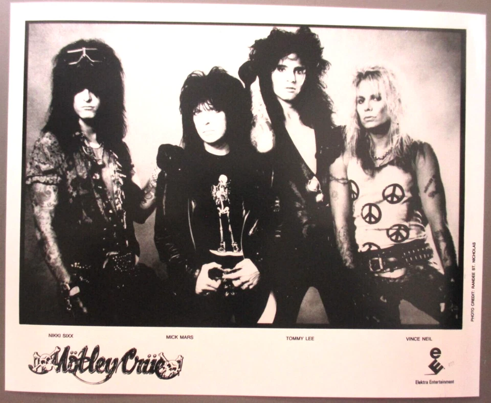 Foto promocional Motley Crue 8 X 10 brillante 1991! Foto 1 de 1